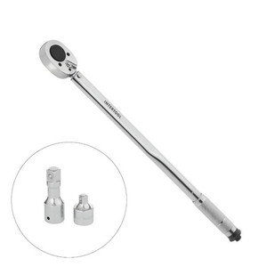 Ключ динамометричний 3/4" 70-420 NM, перехідник 3/4" x 1/2'', подовжувач 100 мм 3/4" INTERTOOL XT-9010