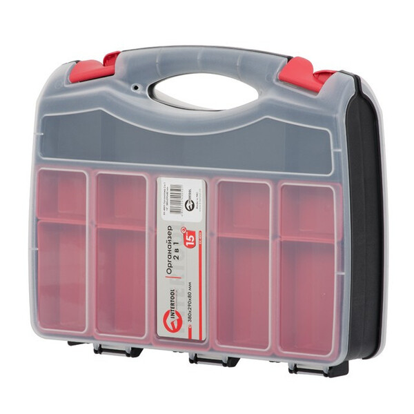 Органайзер 15", 2 в 1, 380x290x80 мм INTERTOOL BX-4005