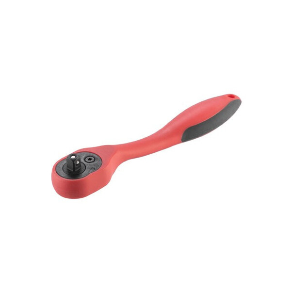 Рукоятка із храповим механізмом на 72 зубця 1/4" вигнута CrV (професійна) INTERTOOL HT-2107