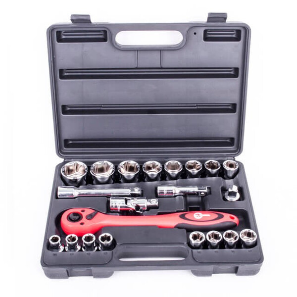 Набір інструментів професійний, 1/2", 21 од. CrV INTERTOOL ET-6021