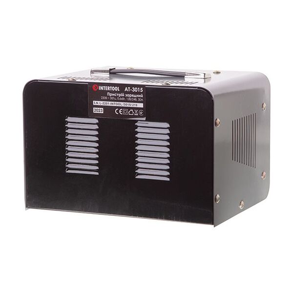 Зарядний пристрій 12-24 В, 600 Вт, 230 В, 30/20 А INTERTOOL AT-3015