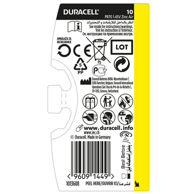 Батарейка Duracell HA 10 6 шт.