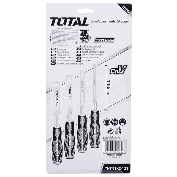 Стамеска TOTAL THT41K0401 стамесок, 140 мм, 4шт.