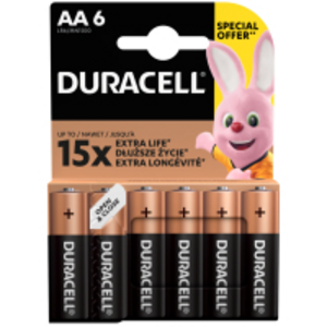 Батарейка Duracell LR06 MN1500 1x6 шт.