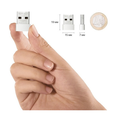 Беспроводной адаптер Mercusys MW150US (N150, USB)