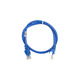 2E Cat 6,UTP,RJ45, 26AWG ,7/0.16 Cu, 0.50 m,PVC, Blue