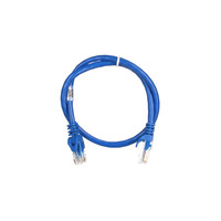 2E Cat 6,UTP,RJ45, 26AWG ,7/0.16 Cu, 0.50 m,PVC, Blue