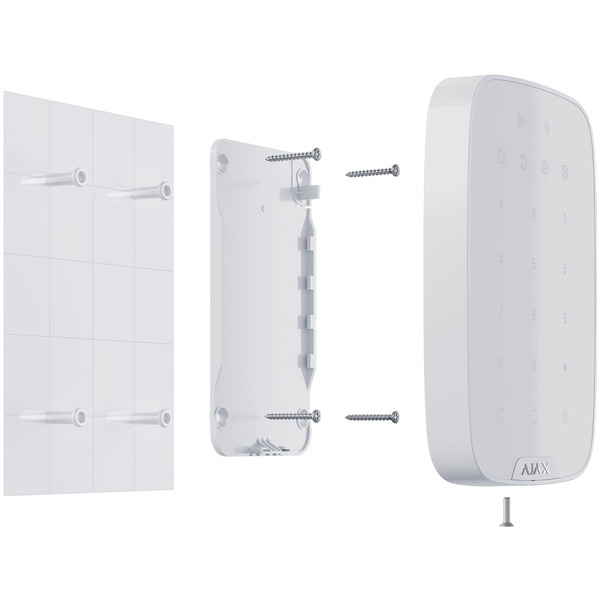 Бездротова сенсорна клавіатура Ajax Keypad Plus біла