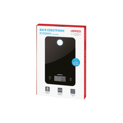 ARDESTO Весы кухонные SCK-839B макс. вес 5 кг/черные