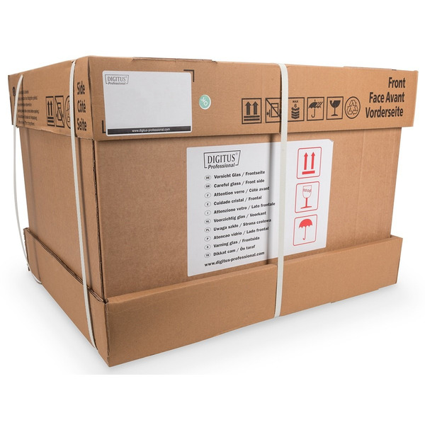 Шафа DIGITUS Wall Mounting Unique, 19" 12U 600x600, RAL 9005