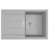 Franke Мойка кухонная Sirius, тектонайт, прямоуг., с крылом, 780х500х200мм, чаша- 1, накладная, 2 S2D 611-78, серый