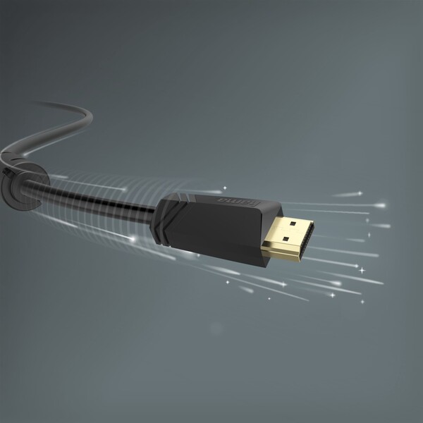 Кабель Hama HDMI – HDMI 4K Ethernet Gold 10 m Black (205009)