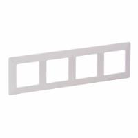 Рамка для розеток і вимикачів Legrand Рамка Valena Life 4 п., белый (754004)