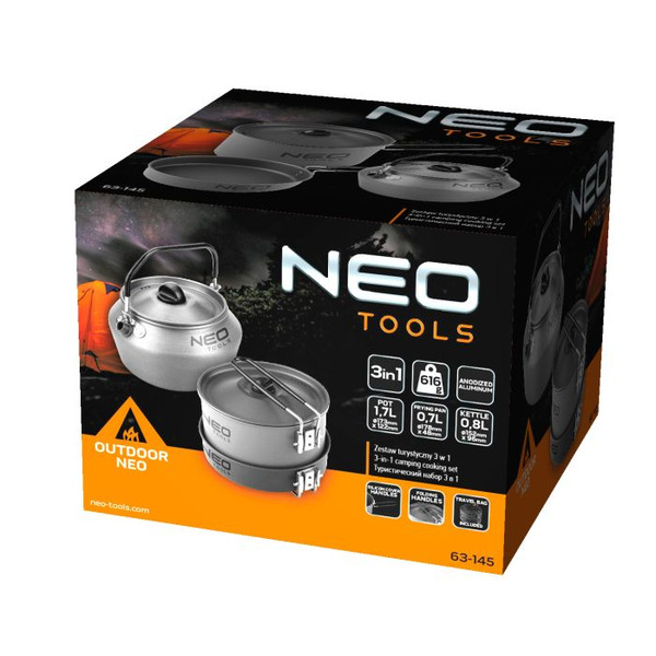 Набір туристичного посуду NEO 3-в-1 (63-145)