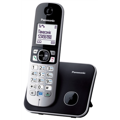Panasonic Радиотелефон DECT KX-TG6811UAB, Black