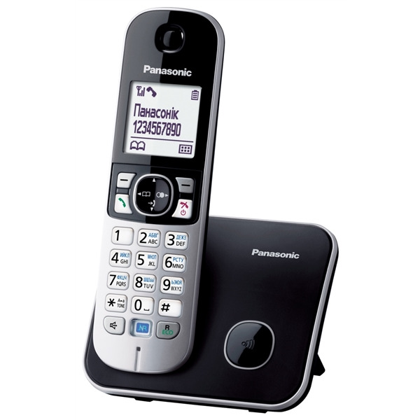 Телефон DECT PANASONIC KX-TG6811UAB Black