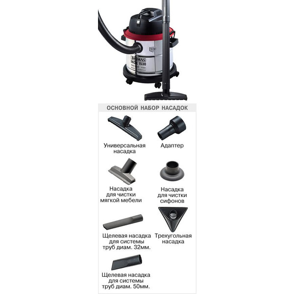 Професійний пилосос Thomas INOX 1530 (786200