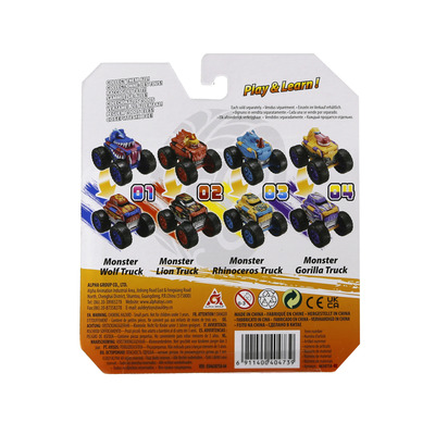 Машинка-трансформер Flip Cars 2 в 1 Монстр-трак Лев