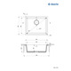 Гранітна кухонна мийка Deante CORDA (ZQA_S10C)