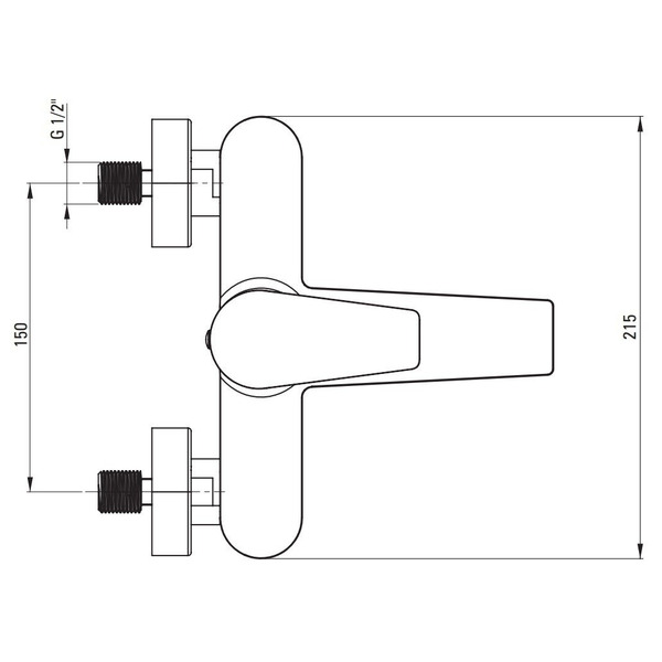 Змішувач для ванни Deante AGAWA (BQG_010M)