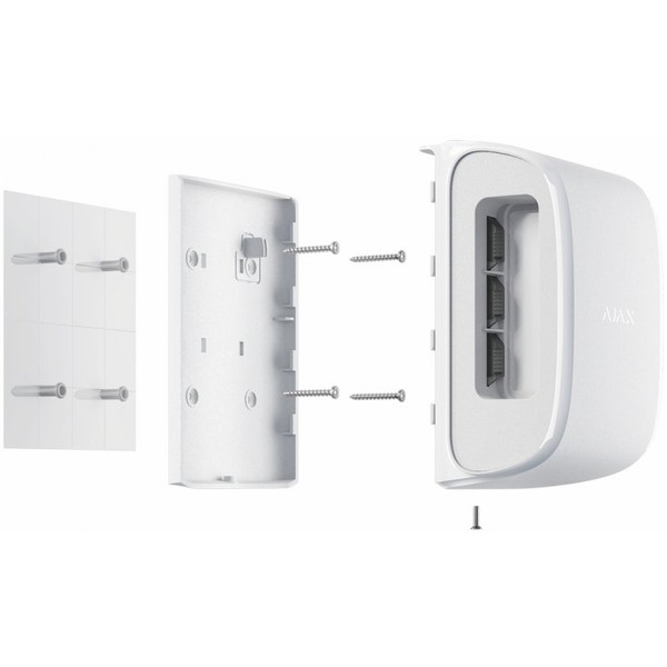 Бездротовий датчик руху" штора" Ajax DualCurtain Outdoor білий