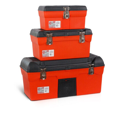 Комплект ящиків для інструментів, з металевим замком, 3 шт 13" / 16.5" / 23.5" INTERTOOL BX-0007