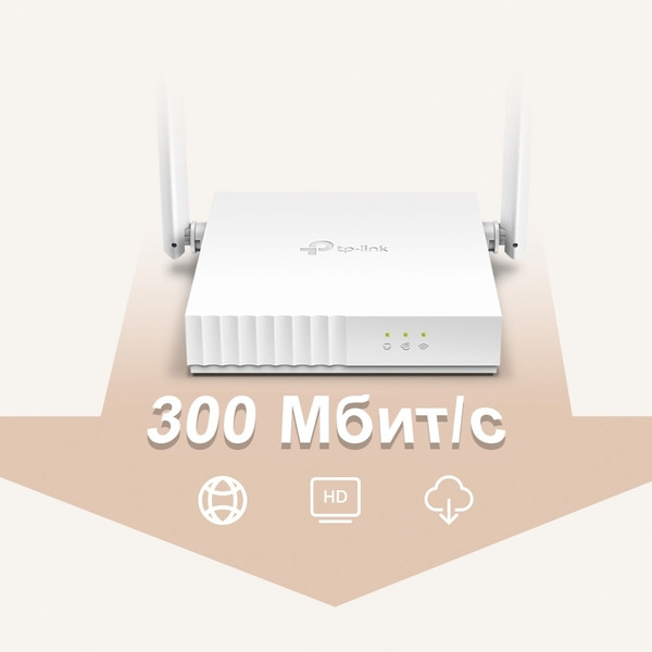 мереж.акт TP-Link TL-WR820N Router (v2) 300M Wireless (2-Antenna)