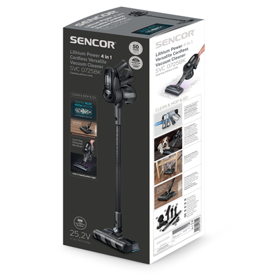 Вертикальний + ручний пилосос (2в1) Sencor SVC 0725BK