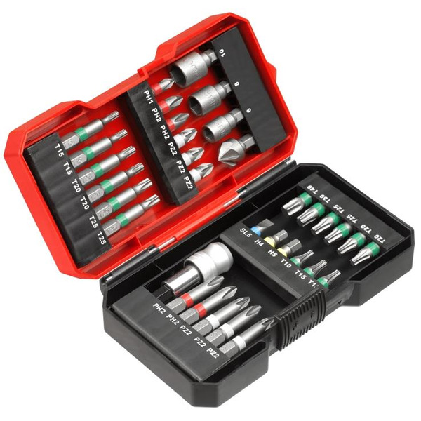 Набір торцевих головок та біт EINHELL SL,PH,PZ,H,T (34 предмети)