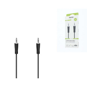 Аудіокабель HAMA 3.5 mm Jack - 3.5 mm Jack Stereo 3 m Black