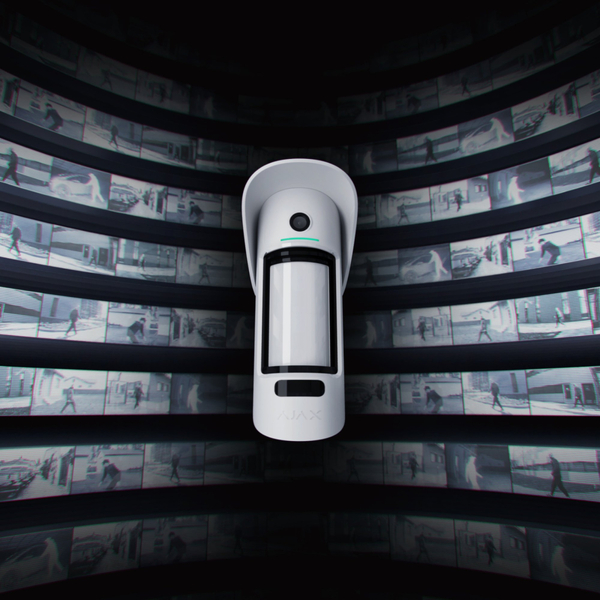 Бездротовий датчик руху з камерою + фото Ajax MotionCam Outdoor PhOD, Jeweller, білий (000027961)