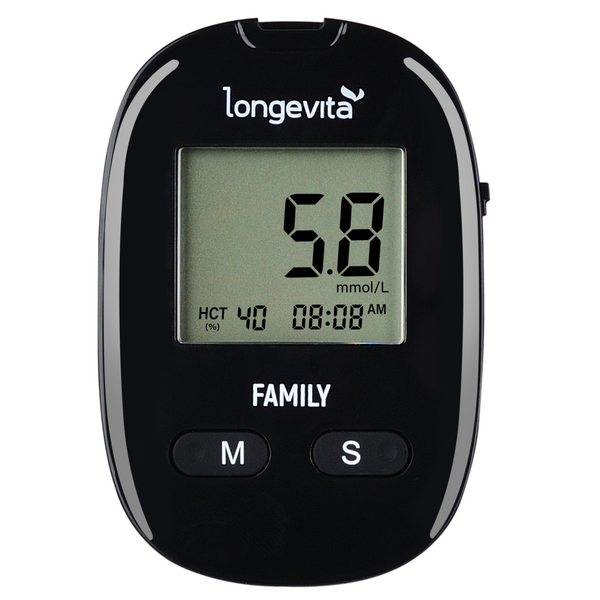 Глюкометр LONGEVITA Family Система для вимірювання глюкози в крові