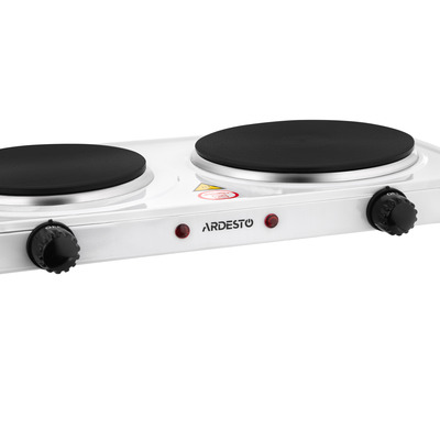 ARDESTO Электроплитка ECS-J225W - 2 конфорки горизонт. 2500 Вт / белая