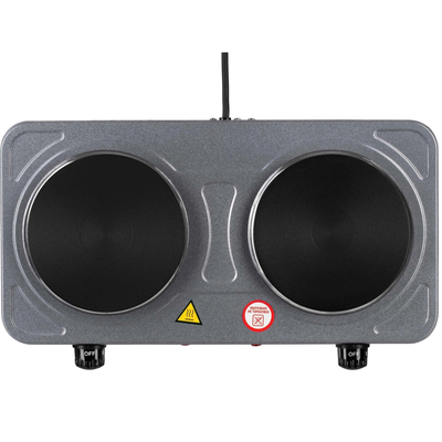 ARDESTO Электроплитка ECS-J220G - 2 конфорки горизонт. 2000 Вт/ графит