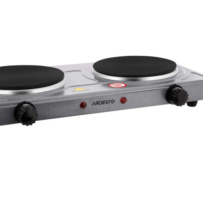ARDESTO Электроплитка ECS-J220G - 2 конфорки горизонт. 2000 Вт/ графит