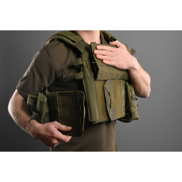 Плитоноска з підсумками Тип1, 2Е, Молле, хакі (2E-MILPLACARR1-OG)