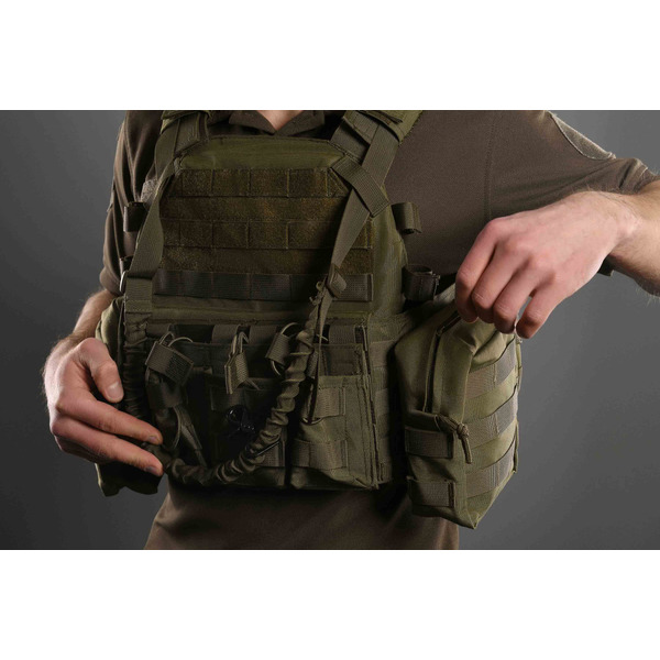 Плитоноска з підсумками Тип1, 2Е, Молле, хакі (2E-MILPLACARR1-OG)