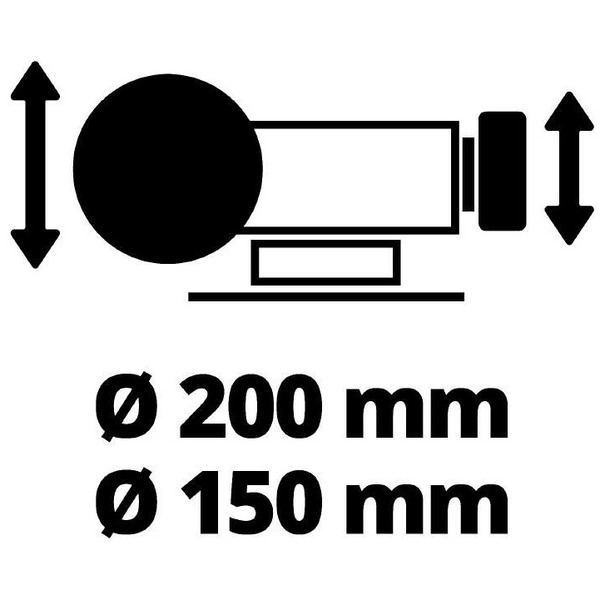 Верстат точильний Einhell TC-WD 200/150, 250 Вт (4417242)
