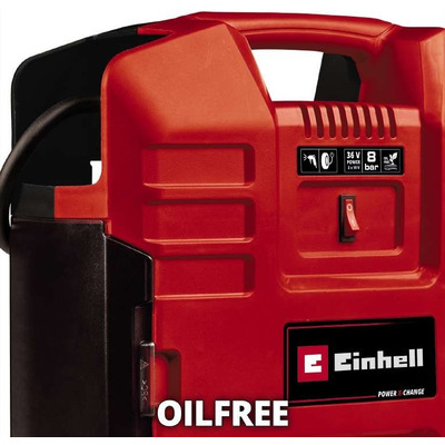 Einhell Компрессор автомобильный TE-AC 36/8 Li OF Set-Solo PXC аккумуляторный, 130 л/мин, (без АКБ и ЗУ)