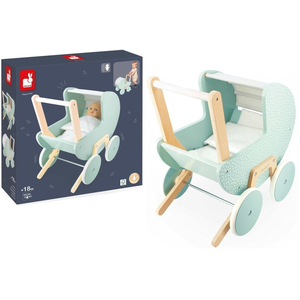 Візок Janod для ляльки м'ятний