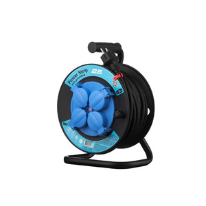 Сетевой удлинитель на катушке 2E 4XSchuko, ІР44, 3G*1.5мм, 20м, black (2E-CR4315IP44M20)