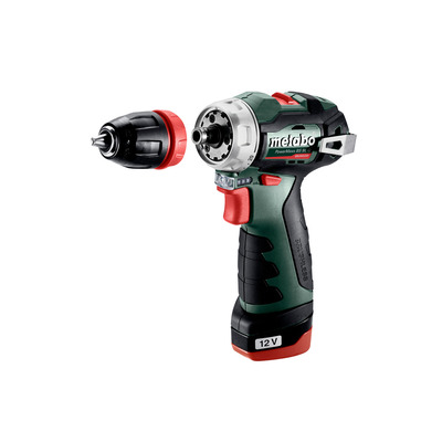 Metabo Шурповерт-дрель POWERMAXX BS BL Q, аккумуляторный, Li-Power, 2*12 В, 2 Ач, кейс, 0.7кг