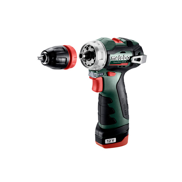 Шуруповерт-дриль Metabo POWERMAXX BS BL Q, акумуляторний, Li-Power, 2*12 В, 2 Аг (601749500)