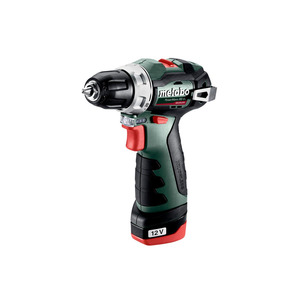 Metabo Шурповерт-дрель POWERMAXX BS BL, аккумуляторный, 2*12 В, 2 Ач, 0-400/0-1500 об/мин, патрон 1-10мм, 20/38 Нм, кейс, 0.7кг