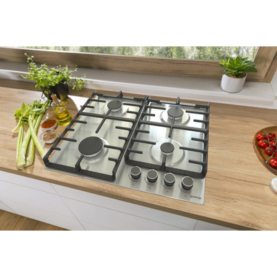 Комплект Gorenje (духовка электрическая BO6737E02XK + варочная поверхность газовая G642ABX), нерж.