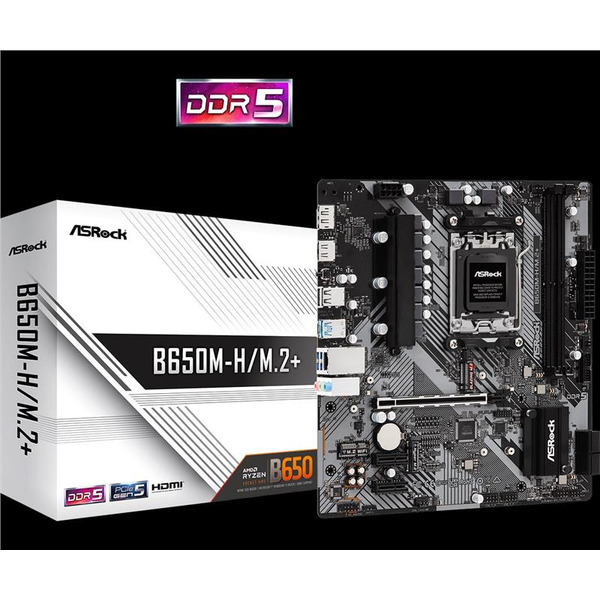 Материнська плата ASRock B650M-H/M.2+ Socket AM5