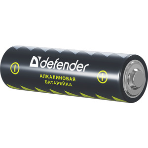 Батарейка AA (LR6), Alkaline, Defender, (блістер 4 шт.)