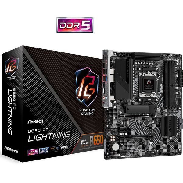 Материнська плата ASRock B650 PG Lightning Socket AM5