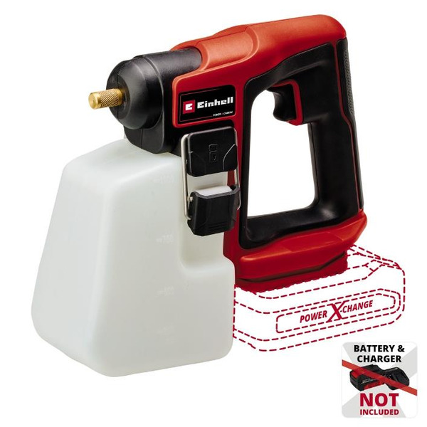 Фарборозпилювач акумуляторний Einhell GE-WS 18/10 Li - Solo, 18В, 960мл/хв, бачок 1100мл, (без АКБ та ЗП)