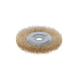 Щітка дротяна дископодібна Ø115мм Ø22.2мм (латунірованная) SIGMA (9012111)